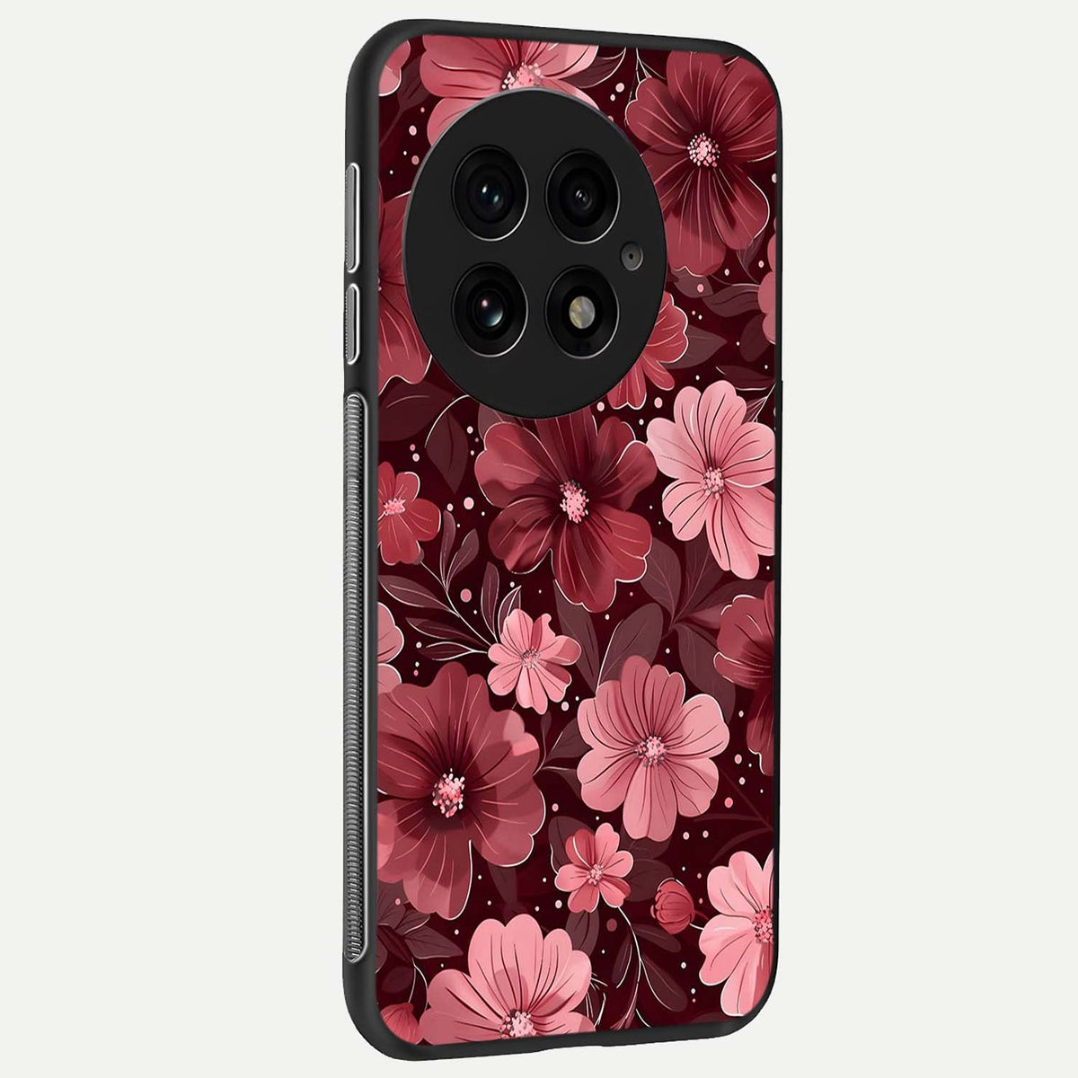  Flower Blush Bloom back cover For OnePlus 13 slim fit glass case with vibrant aesthetic design