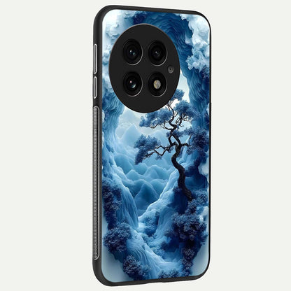  Frozen Serenity Gate back cover For OnePlus 13 slim fit glass case with vibrant aesthetic design