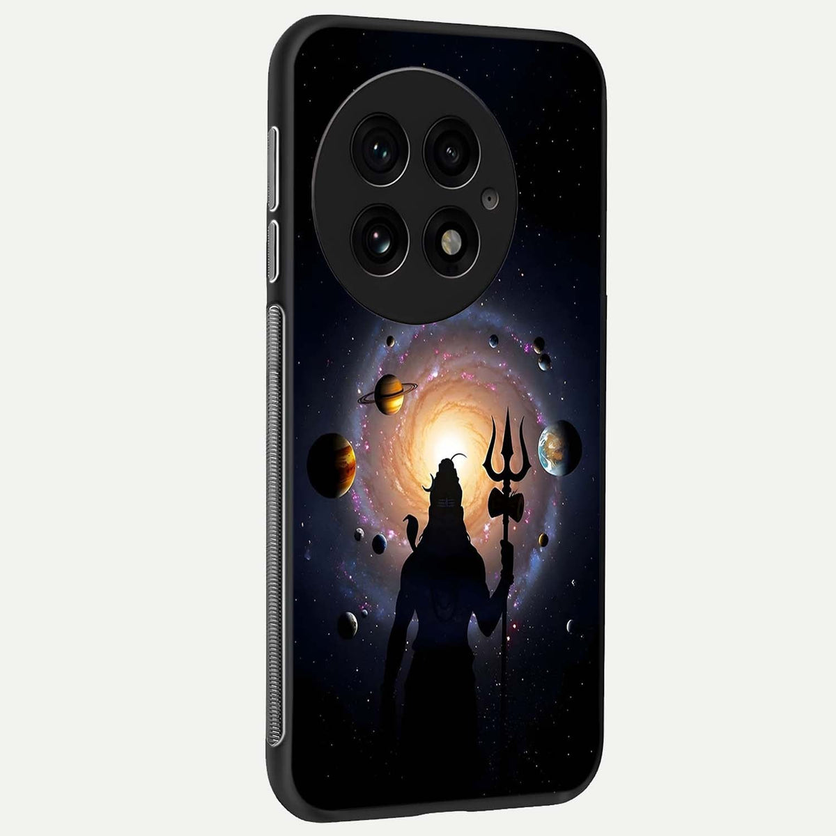  Galactic Shiva Vision back cover For OnePlus 13 slim fit glass case with vibrant aesthetic design