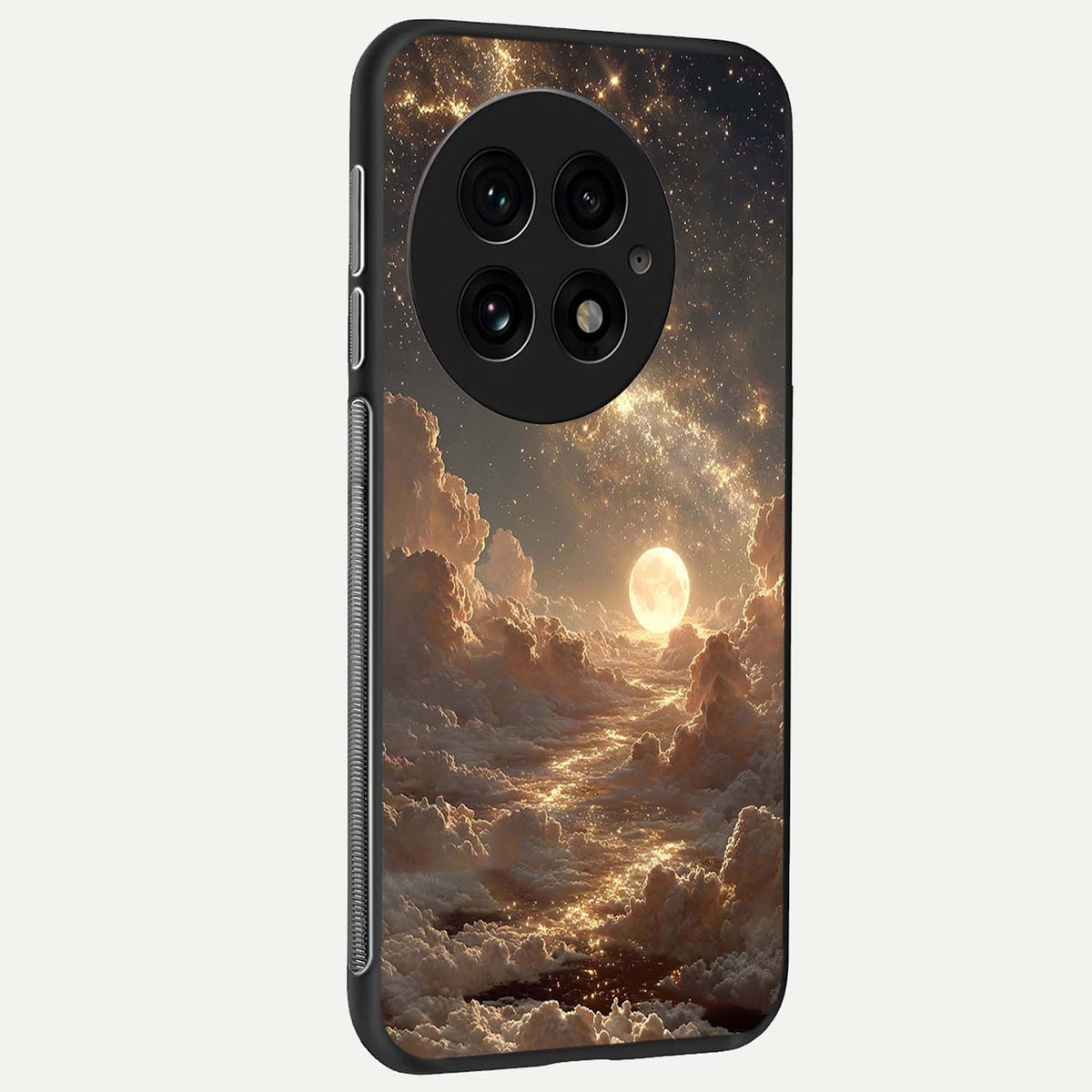  Golden Sky Dream back cover For OnePlus 13 slim fit glass case with vibrant aesthetic design