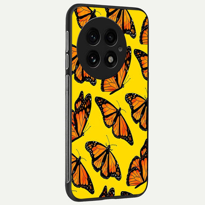  Golden Wing Flight back cover For OnePlus 13 slim fit glass case with vibrant aesthetic design