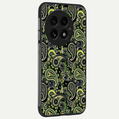 Green Lemon back cover For OnePlus 13 slim fit glass case with vibrant aesthetic design