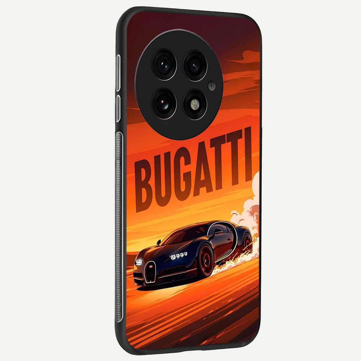  Inferno Bugatti Storm back cover For OnePlus 13 slim fit glass case with vibrant aesthetic design