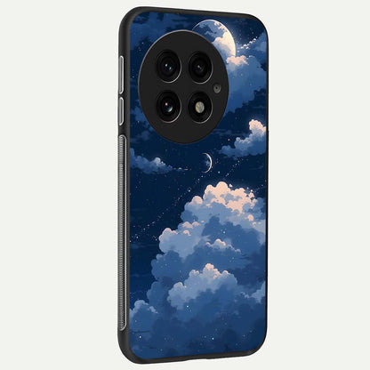  Moon Dream Haze back cover For OnePlus 13 slim fit glass case with vibrant aesthetic design