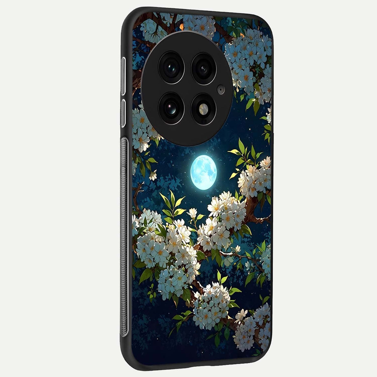  Moonlit Blossom Dream back cover For OnePlus 13 slim fit glass case with vibrant aesthetic design