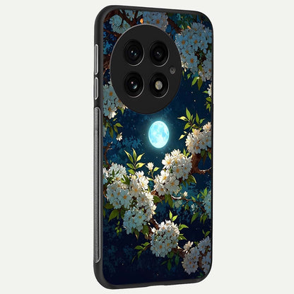  Moonlit Blossom Dream back cover For OnePlus 13 slim fit glass case with vibrant aesthetic design