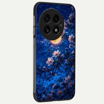  Moonlit Blossoms Night back cover For OnePlus 13 slim fit glass case with vibrant aesthetic design