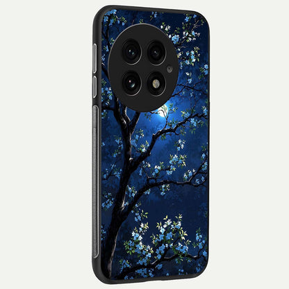 Mystic Floral Night back cover For OnePlus 13 slim fit glass case with vibrant aesthetic design