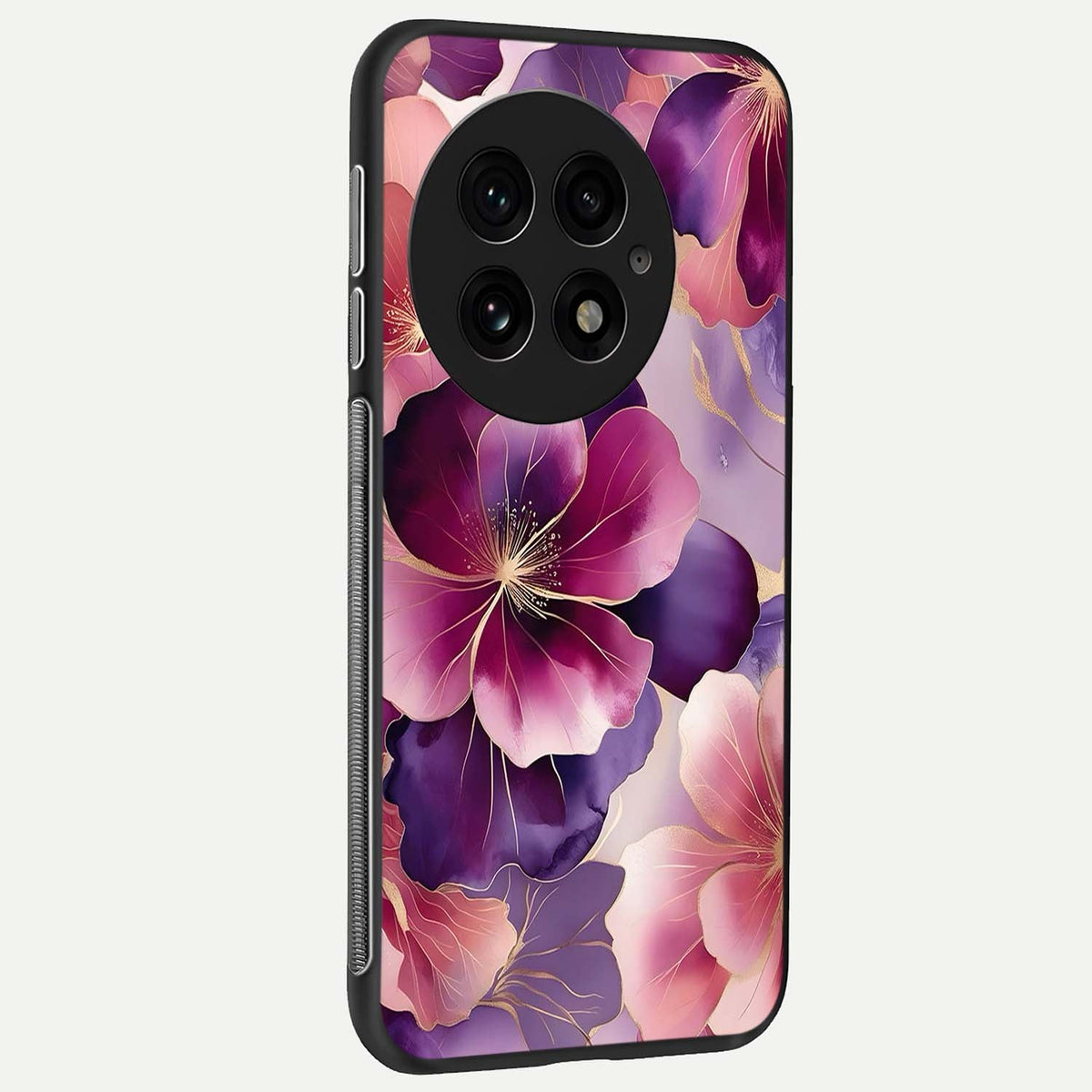  Pink Bouquet Florals back cover For OnePlus 13 slim fit glass case with vibrant aesthetic design