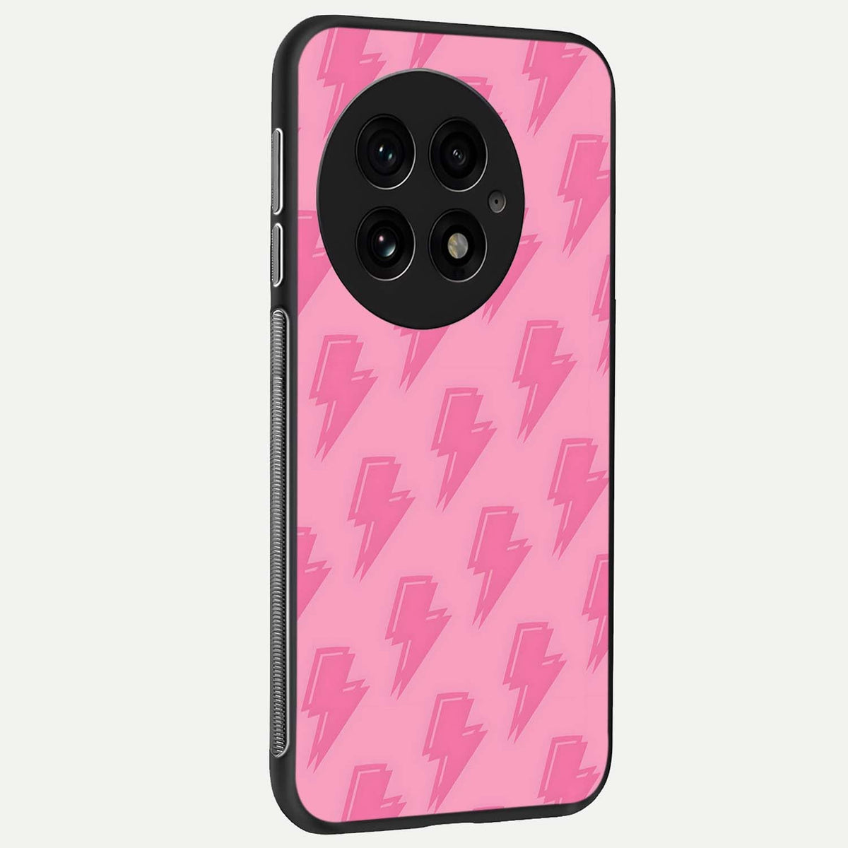  Pink Moo Magic back cover For OnePlus 13 slim fit glass case with vibrant aesthetic design