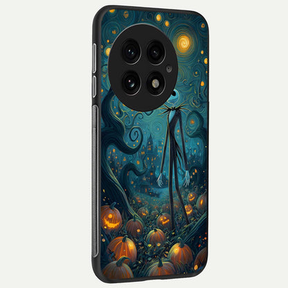  Pumpkin Moonlight Tale back cover For OnePlus 13 slim fit glass case with vibrant aesthetic design