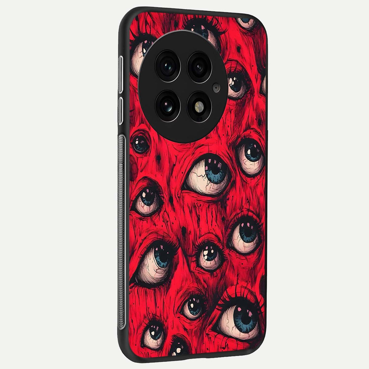  Red Eyes Pattern back cover For OnePlus 13 slim fit glass case with vibrant aesthetic design