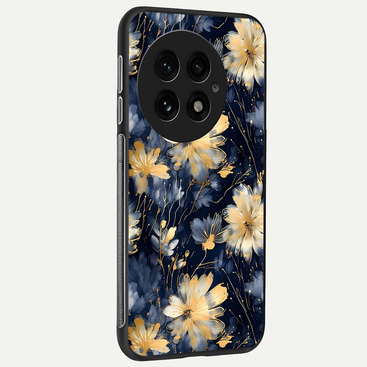  Royal Petal Dream back cover For OnePlus 13 slim fit glass case with vibrant aesthetic design