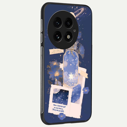  Starlit Cosmic Jar back cover For OnePlus 13 slim fit glass case with vibrant aesthetic design