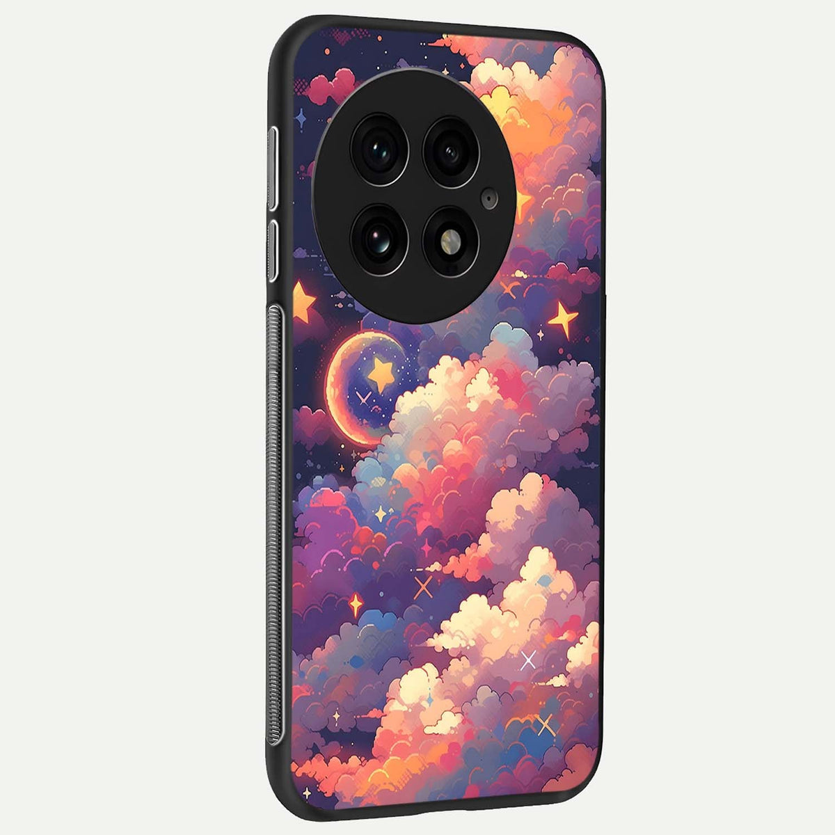 Starlit Dream Clouds back cover For OnePlus 13 slim fit glass case with vibrant aesthetic design