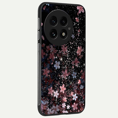  Starlit Flower Dreams back cover For OnePlus 13 slim fit glass case with vibrant aesthetic design