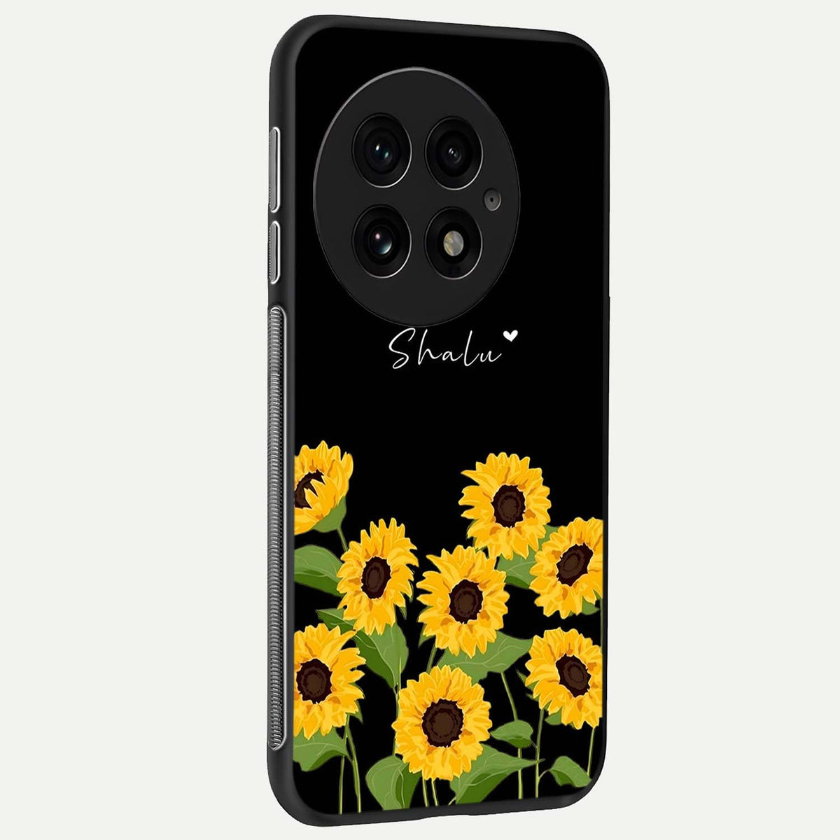  Sunflower Sky Bloom back cover For OnePlus 13 slim fit glass case with vibrant aesthetic design