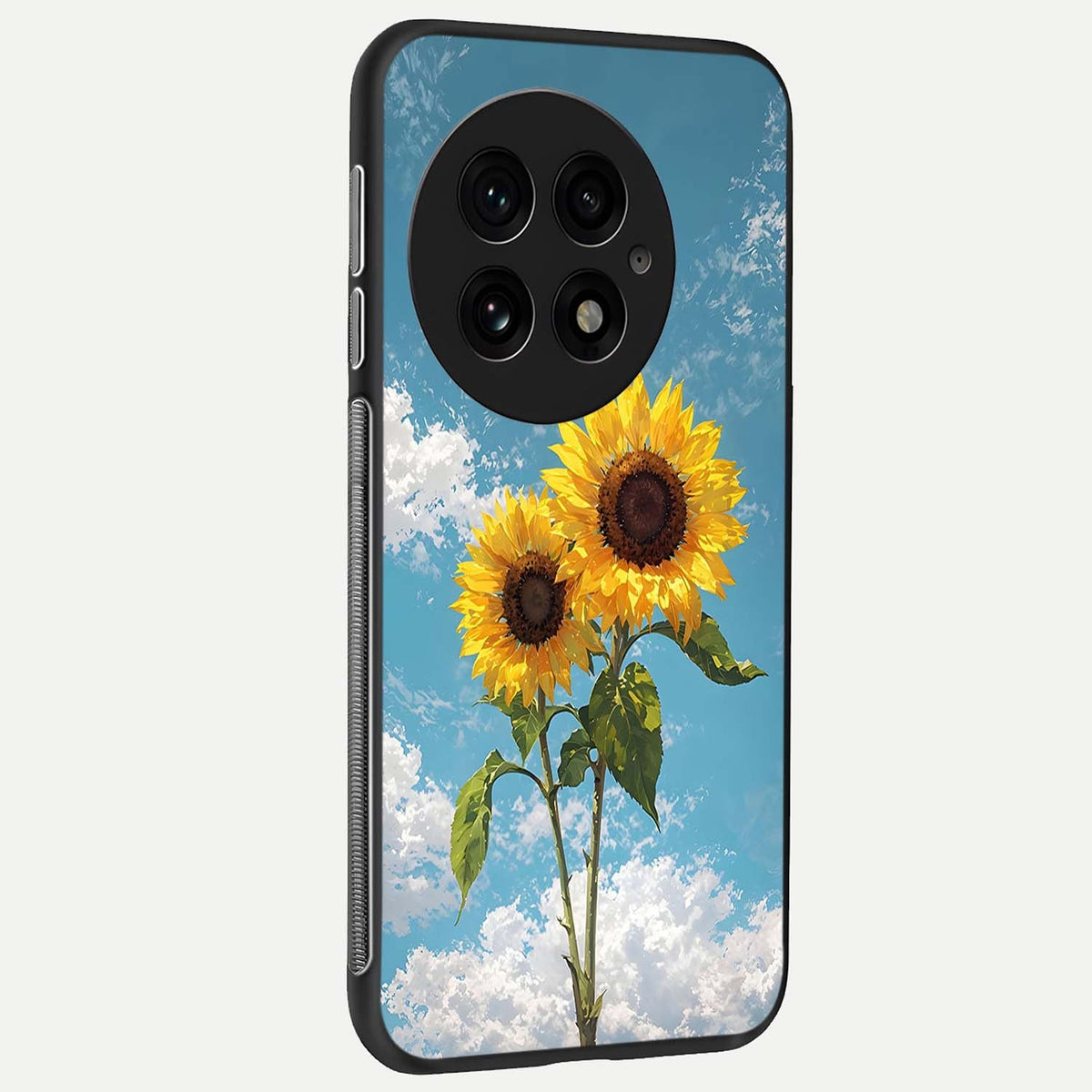  Sunlit Daisy Glow back cover For OnePlus 13 slim fit glass case with vibrant aesthetic design