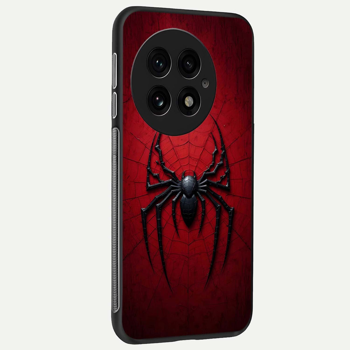  Superhero Web Emblem back cover For OnePlus 13 slim fit glass case with vibrant aesthetic design