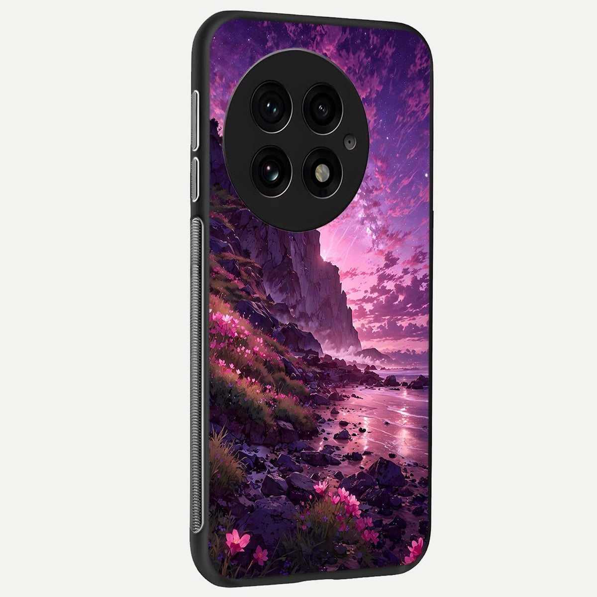  Twilight Blossom Coast back cover For OnePlus 13 slim fit glass case with vibrant aesthetic design