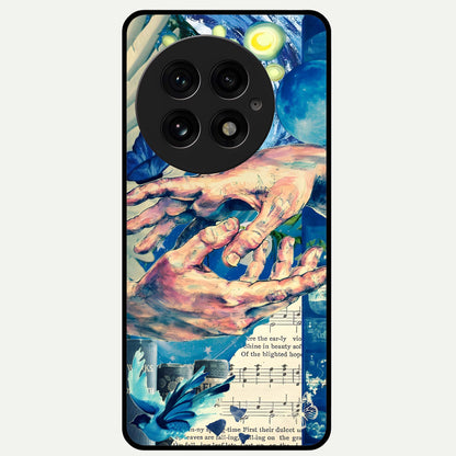  Aesthetic Divider Glass Case For OnePlus 13 back cover – full design glossy printed glass finish
