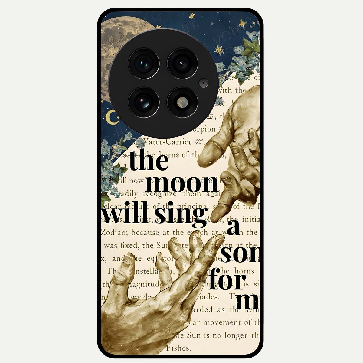  Aesthetic Divine Glass Case For OnePlus 13 back cover – full design glossy printed glass finish