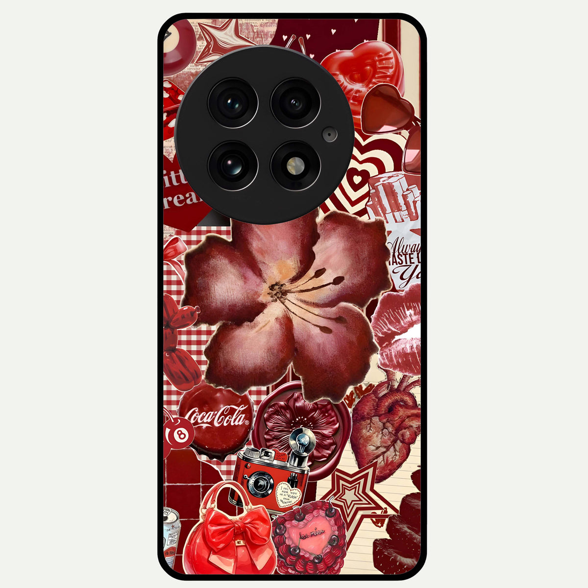  Aesthetic Little Freak Glass Case For OnePlus 13 back cover – full design glossy printed glass finish