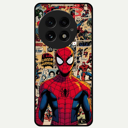  Aesthetic Spider Glass Case For OnePlus 13 back cover – full design glossy printed glass finish