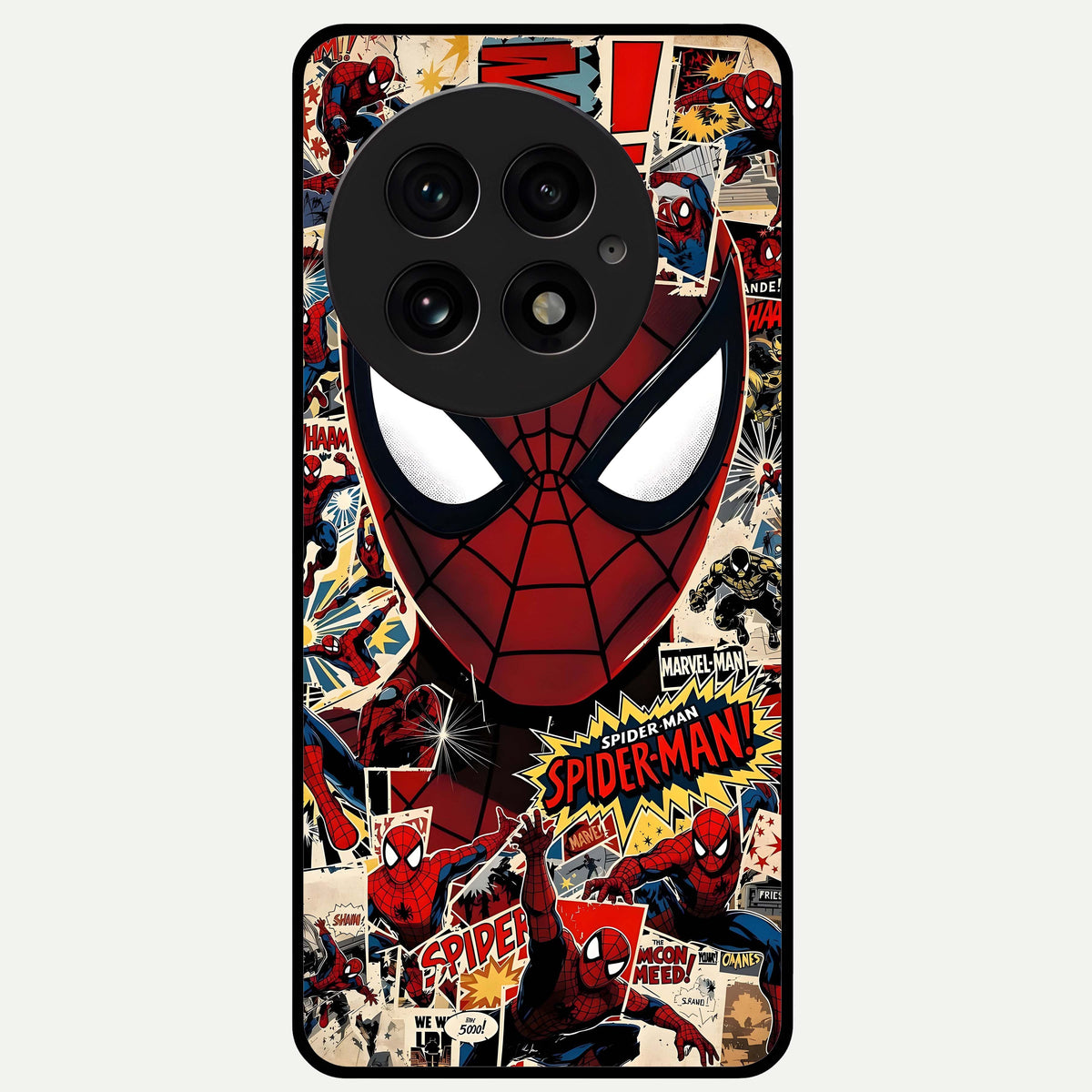  Aesthetic Wonder Spider Glass Case For OnePlus 13 back cover – full design glossy printed glass finish
