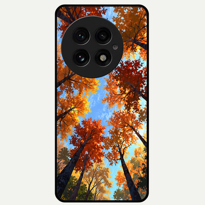  Autumn Sky Rise Glass Case For OnePlus 13 back cover – full design glossy printed glass finish