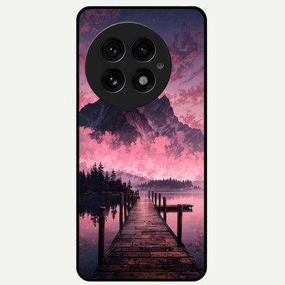  Beautiful Mountain View Glass Case For OnePlus 13 back cover – full design glossy printed glass finish