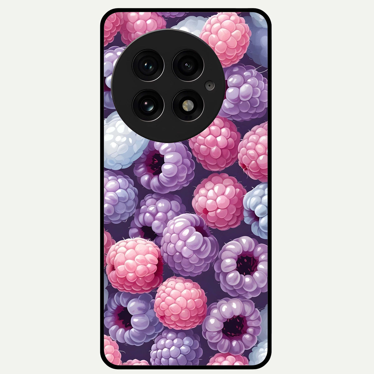  Berry Candy Pop Glass Case For OnePlus 13 back cover – full design glossy printed glass finish