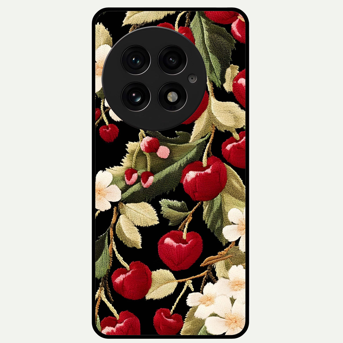  Blooming Spendor Bird Glass Case For OnePlus 13 back cover – full design glossy printed glass finish