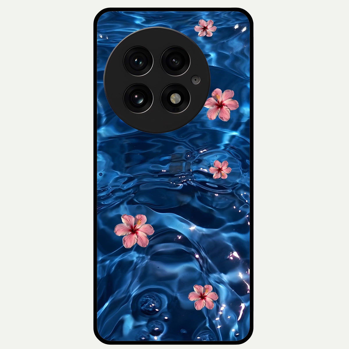  Bloom Thread Art Glass Case For OnePlus 13 back cover – full design glossy printed glass finish