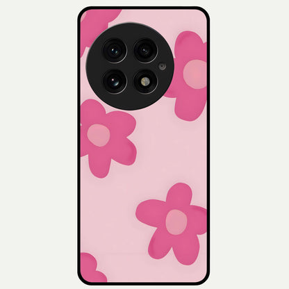  Candy Bloom Dreams Glass Case For OnePlus 13 back cover – full design glossy printed glass finish