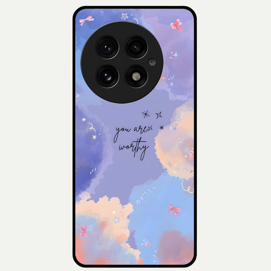  Celestial Cloud Magic Glass Case For OnePlus 13 back cover – full design glossy printed glass finish