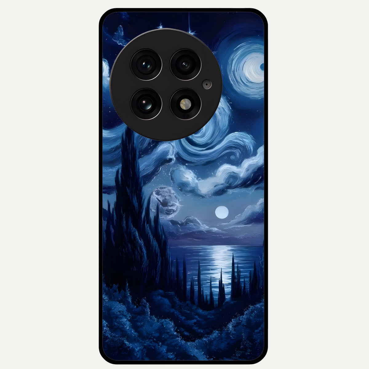  Celestial Dream Van Gogh Glass Case For OnePlus 13 back cover – full design glossy printed glass finish