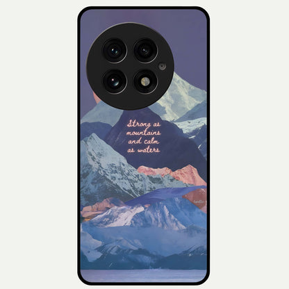  Celestial Mountain Calm Glass Case For OnePlus 13 back cover – full design glossy printed glass finish