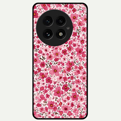 Cherry Blossom Charm Glass Case For OnePlus 13 back cover – full design glossy printed glass finish