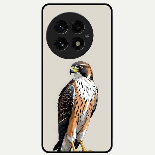  Clever Eagle Glass Case For OnePlus 13 back cover – full design glossy printed glass finish