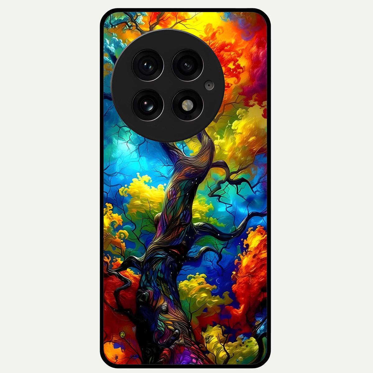  Colorful Soda Bottles Glass Case For OnePlus 13 back cover – full design glossy printed glass finish
