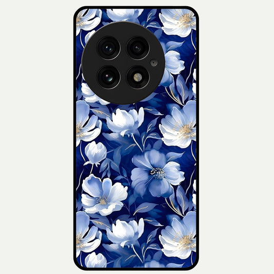  Cute Floral Patterns Glass Case For OnePlus 13 back cover – full design glossy printed glass finish