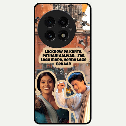  Desi Retro Vibes Glass Case For OnePlus 13 back cover – full design glossy printed glass finish