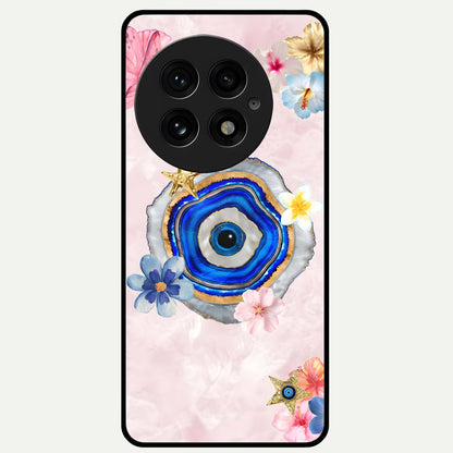  Divine Aura Bloom Glass Case For OnePlus 13 back cover – full design glossy printed glass finish