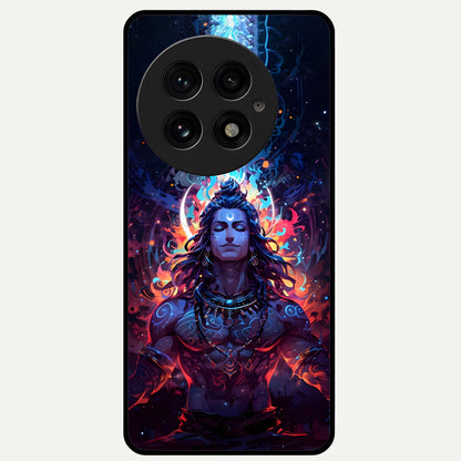  Divine Fire Shiv Glass Case For OnePlus 13 back cover – full design glossy printed glass finish