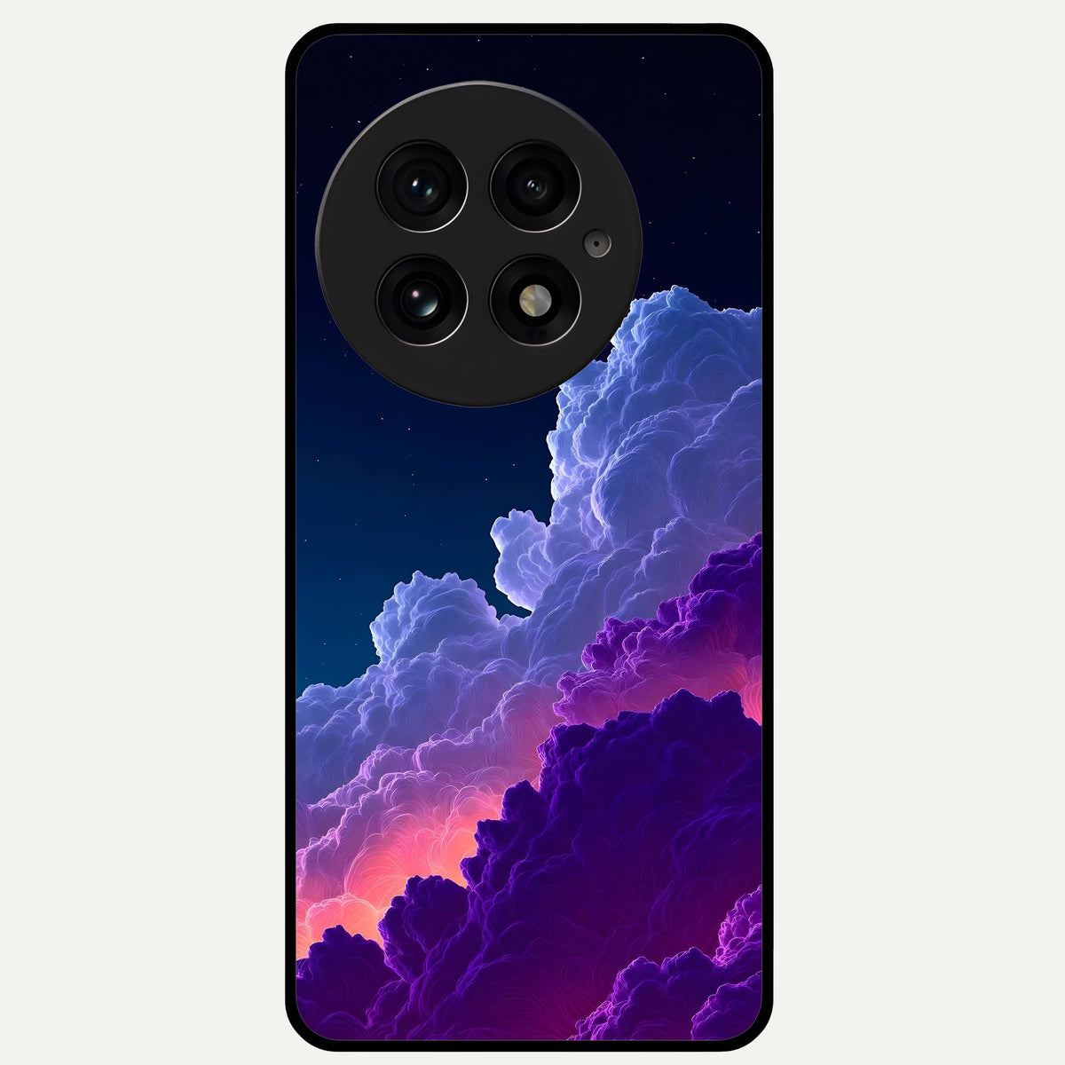  Dreamy Cloud Skies Glass Case For OnePlus 13 back cover – full design glossy printed glass finish