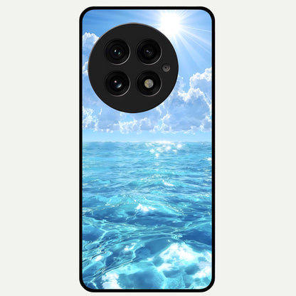  Endless Ocean Horizon Glass Case For OnePlus 13 back cover – full design glossy printed glass finish