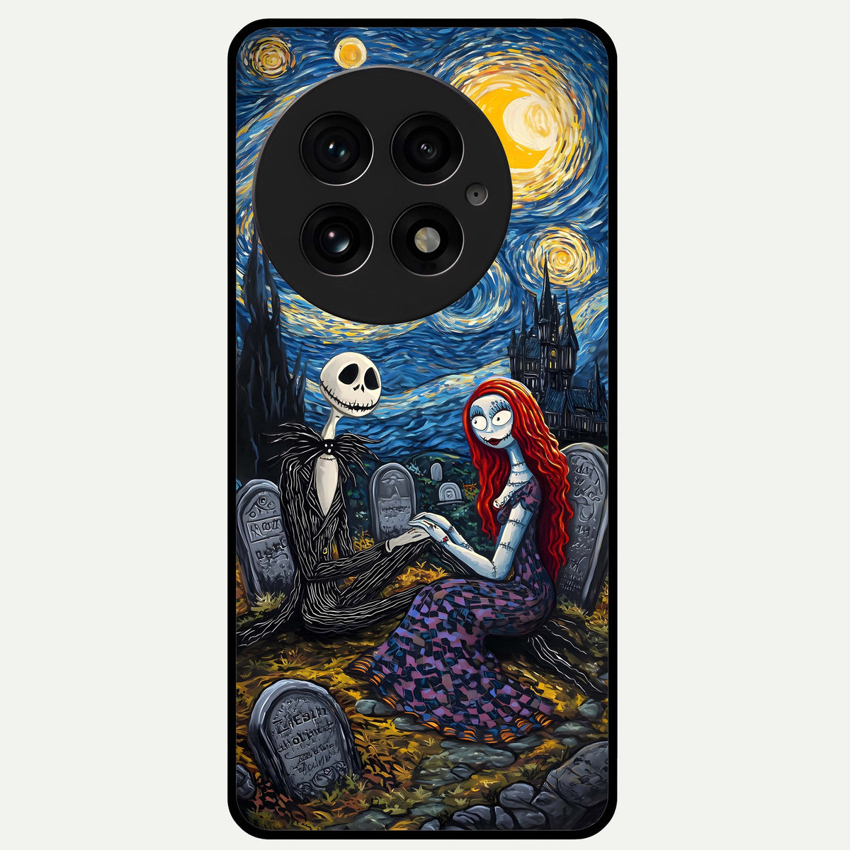  Eternal Night Love Glass Case For OnePlus 13 back cover – full design glossy printed glass finish