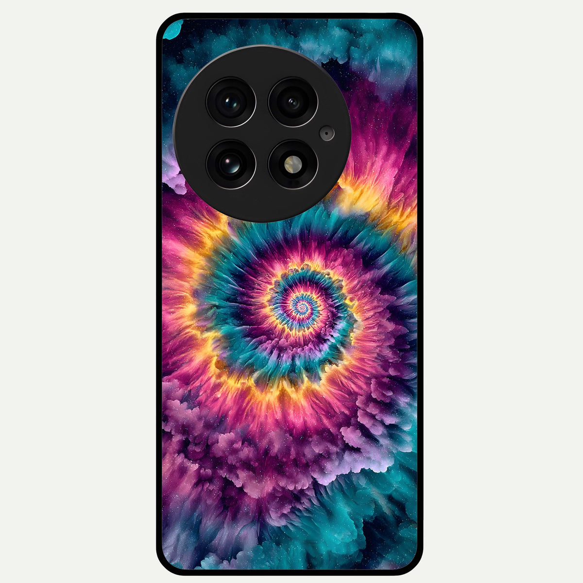  Galactic Spiral Burst Glass Case For OnePlus 13 back cover – full design glossy printed glass finish