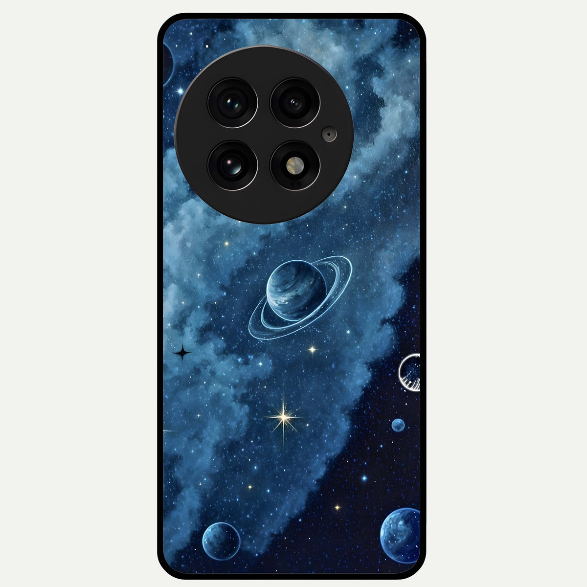  Galaxy Dream Space Glass Case For OnePlus 13 back cover – full design glossy printed glass finish